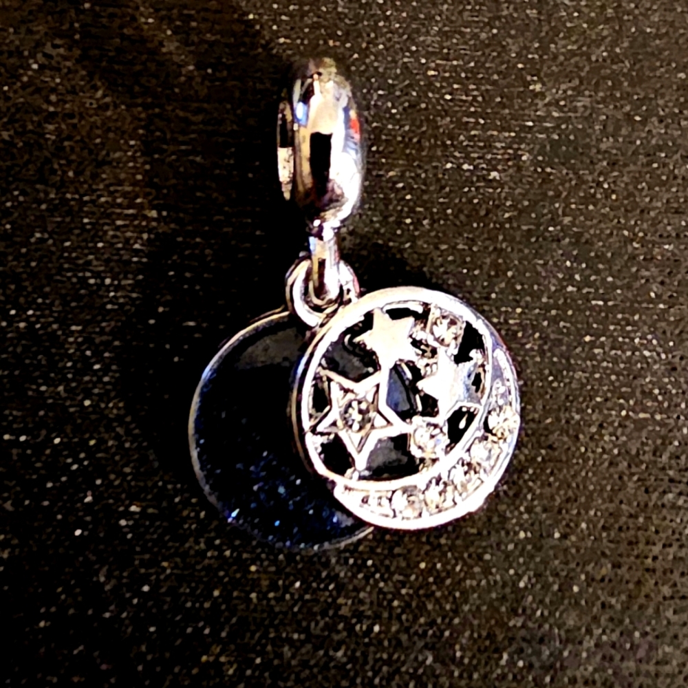 Blue n Silver Europeon Style  Charm